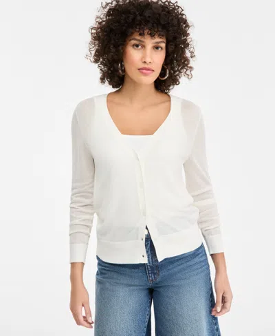 Inc International Concepts Women's V-neck Cardigan Sweater, Macy's Exclusive