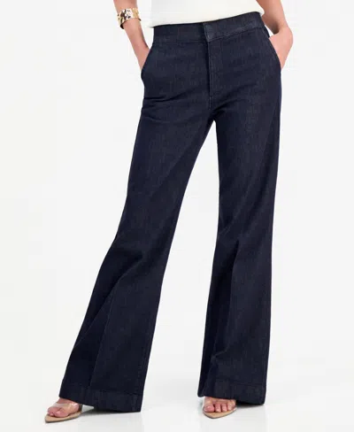 Inc International Concepts Women's Wide Leg Flare Trouser Jeans, Macy's Exclusive