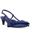 Inc International Concepts Women's Winnet Bow Slingback Pumps, Exclusively At Macy's In Blue Texture