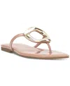 Inc International Concepts Women's Yadira Flat Sandals, Exclusively At Macy's In Nude Smooth