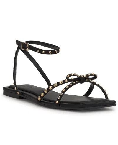 Inc International Concepts Women's Yarina Flat Sandals, Macy's Exclusive In Black