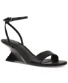 Inc International Concepts Women's Zeldaa Wedge Sandals, Created For Macy's In Black Smooth