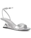 Inc International Concepts Women's Zeldaa Wedge Sandals, Created For Macy's In Silver Metallic