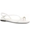 Inc International Concepts Women's Zinaa Flat Sandals, Exclusively At Macy's In White Smooth