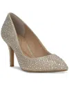 Inc International Concepts Women's Zitah Embellished Pointed Toe Pumps, Created For Macy's In Gold Bling