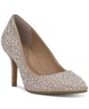 Inc International Concepts Women's Zitah Embellished Pointed Toe Pumps, Created For Macy's In Pearl Bling