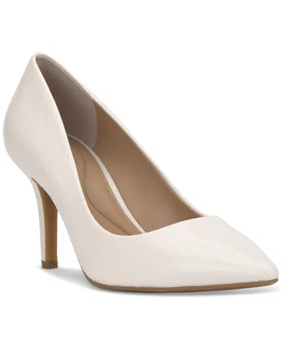 Inc International Concepts Women's Zitah Pointed Toe Pumps, Created For Macy's In White Snake