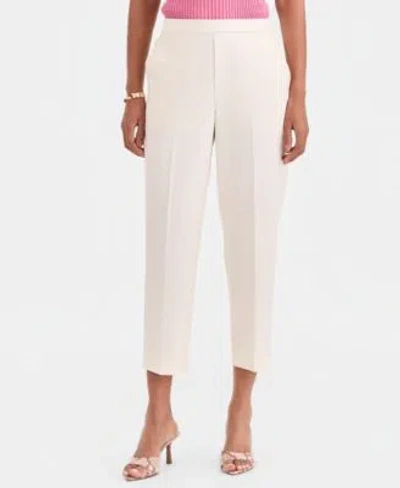 Inc International Concepts Womens Cropped Pull On Pants Macys Exclusive In White