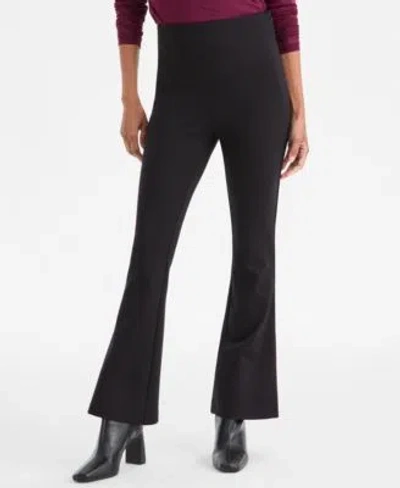Inc International Concepts Womens High Rise Ponte Flare Hem Pants P Xs 3x Created For Macys In Dark Roast