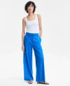 Inc International Concepts Womens High Rise Wide Leg Pants Xs P Xl Exclusively At Macys In Blue