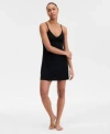 Inc International Concepts Womens Lace Inset Knit Chemise Exclusively At Macys Xs 3x In Black