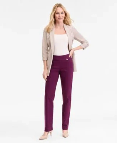 Inc International Concepts Womens Tummy Control Pull On Straight Leg Pants 0 28w Created For Macys In Yellow