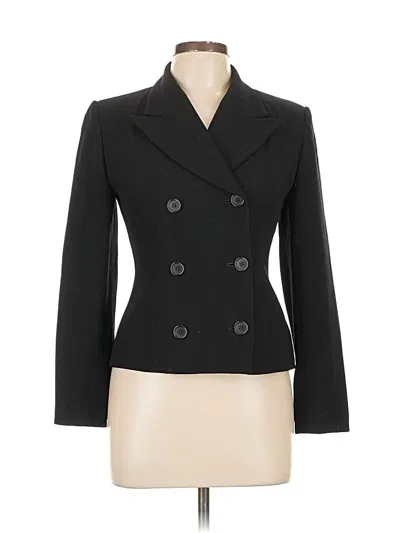 Pre-owned Inc International Concepts Wool Blazer Jacket In Black