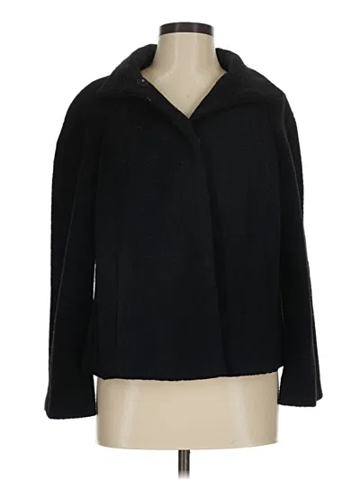 Pre-owned Inc International Concepts Wool Coat In Black