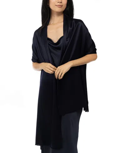 Inc International Concepts Wrap & Scarf In One, Created For Macy's In Dark Navy
