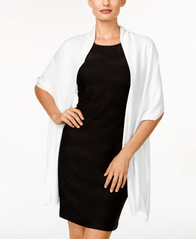 Inc International Concepts Wrap & Scarf In One, Created For Macy's In White