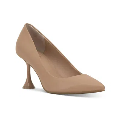 Inc International Concepts Zelip Women 9.5 Tan Leather Pointed Toe Pumps Gbnc644