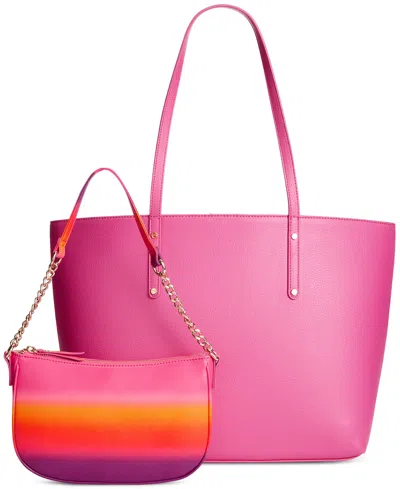 Inc International Concepts Zoiey 2-1 Tote, Created For Macy's In Pnk Glam,ombre