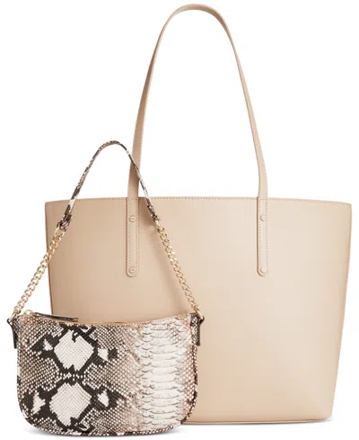 Inc International Concepts Zoiey 2-in-1 Extra-large Tote, Created For Macy's In Corn Husk,snake