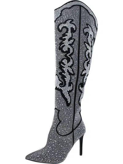 Inc Iresa 4 Womens Embellished Thigh High Over-the-knee Boots In Multi