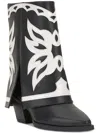 Inc Jadizap Womens Comfort Insole Faux Leather Ankle Boots In Multi