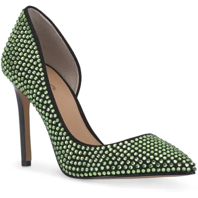 Inc Kenjay Womens Rhinestone Pointed Toe D'orsay Heels In Multi