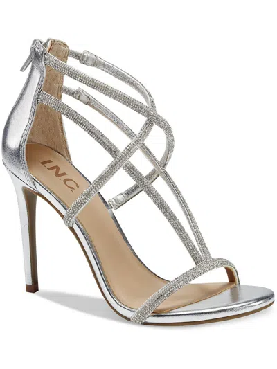 Inc Krista Womens Faux Leather Rhinestone Heels In Multi