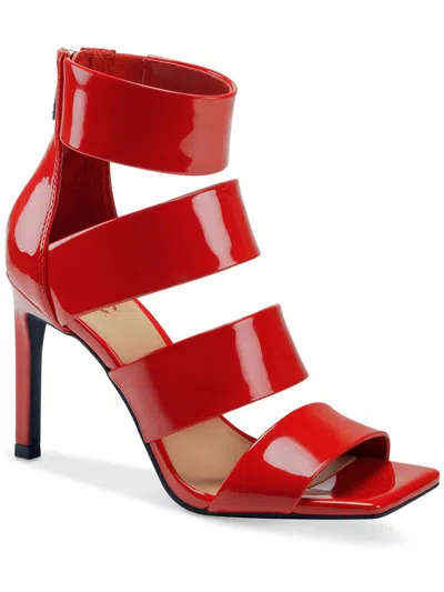 Inc Liana Womens Zipper Strappy Sandals In Red