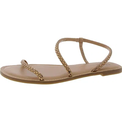 Inc Mahlah Womens Embellished Flat Slingback Sandals In Multi