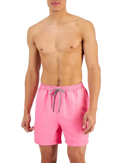 Inc Mens Quick Dry 5" Inseam Swim Trunks In Multi
