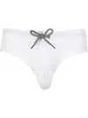 Inc Mens Regular Fit Briefs Swim Bottom Separates In White