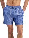 Inc Mens Ribbed Polyester Swim Trunks In Multi