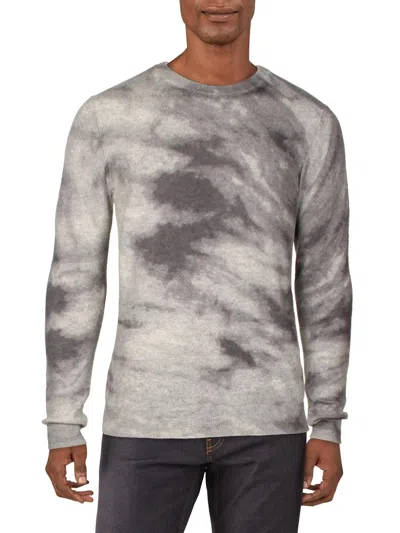 Inc Mens Wool Blend Dyed Crewneck Sweater In Grey
