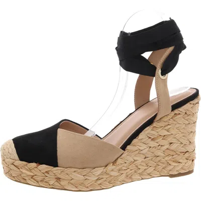 Inc Moniquee 2 Womens Faux Suede Wedge Espadrille Heels In Multi