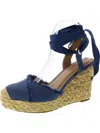 Inc Moniquee Womens Wedges Closed Toe Ankle Strap In Multi