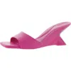 Inc Patrise Womens Slip On Peep Toe Slide Sandals In Pink