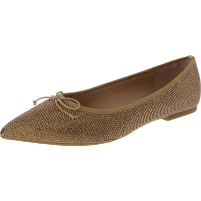 Inc Perseif Womens Embellished Bow Ballet Flats In Multi