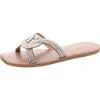 Inc Peytton Womens Square Toe Slip On Slide Sandals In Multi