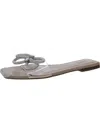 Inc Plora Womens Rhinestone Square Toe Slide Sandals In Multi