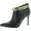 Inc Radeyah Womens Slip On Zipper Booties In Black
