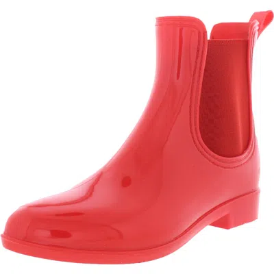 Inc Raelynn Womens Vinyl Ankle Rain Boots In Red