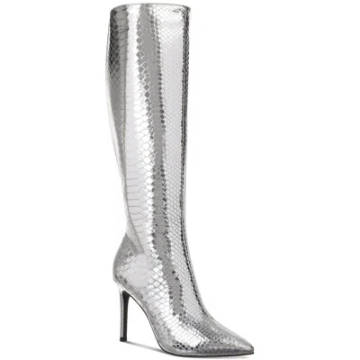 Inc Rajel 2 - Xwc Womens Extra Wide Calf Faux Leather Knee-high Boots In Multi