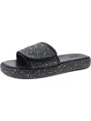 Inc Rayley Womens Rhinestone Man Made Slide Sandals In Multi