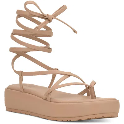 Inc Rexile Womens Faux Leather Square Toe Ankle Strap In Multi