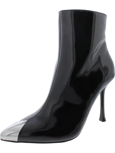 Inc Rohese Womens Patent Ankle Boots In Black