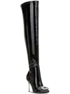 Inc Keenah Womens Patent Square Toe Thigh-high Boots In Black