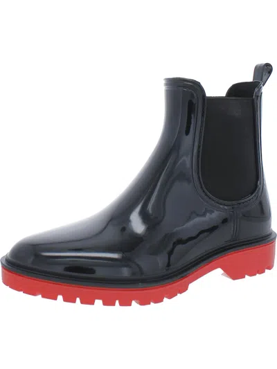 Inc Rylien Womens Patent Pull On Rain Boots In Multi