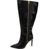 Inc Sabrinaap2xwc Womens Extra Wide Calf Manmade Knee-high Boots In Black