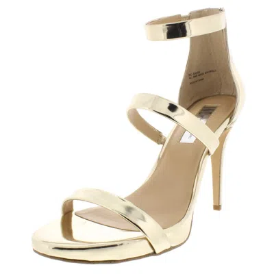 Inc Sadiee Womens Strappy Stiletto Dress Sandals In Gold