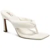 Inc Sage Womens Faux Leather Open Toe Pumps In White